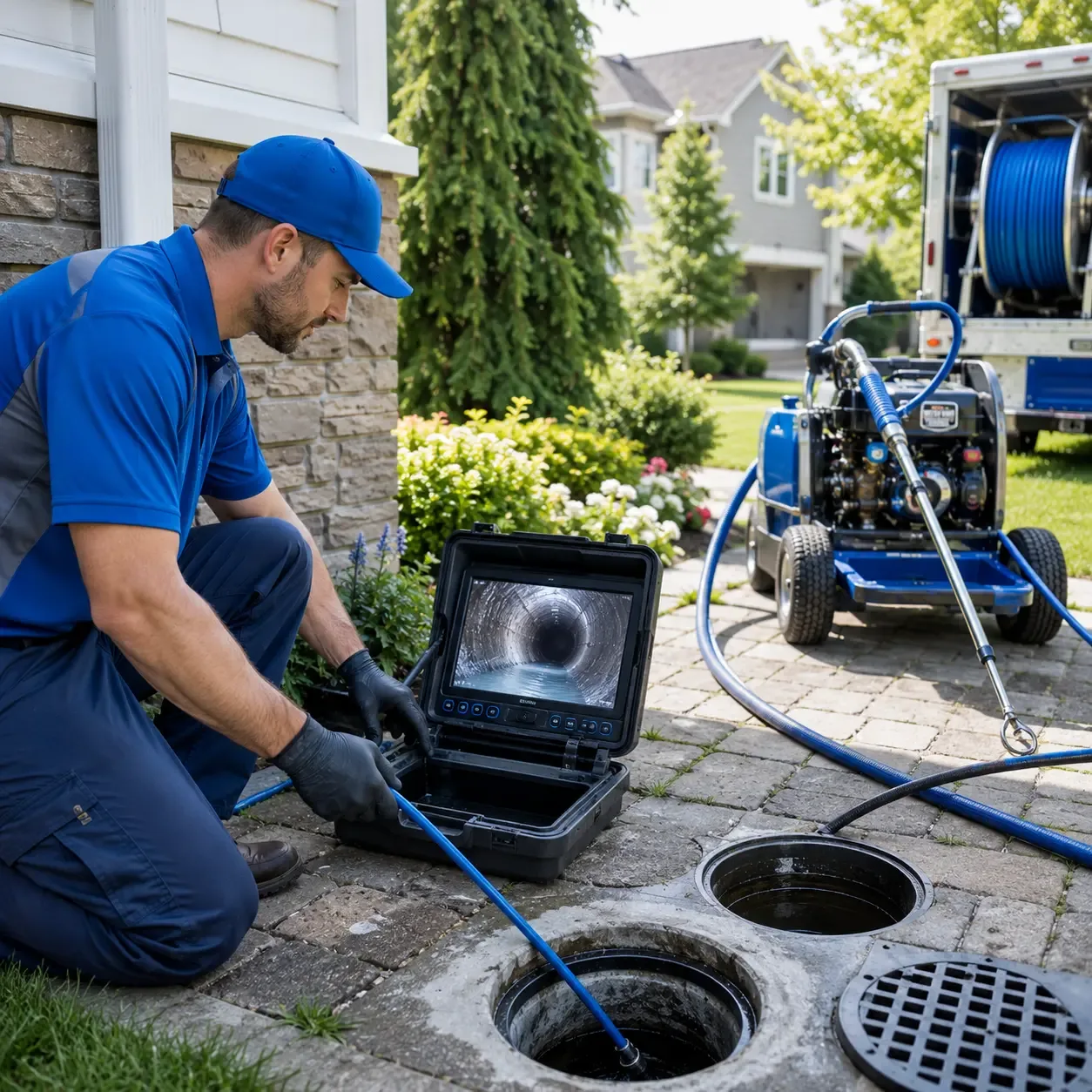 Outdoor drain cleaning professionals serving Woodstock, CT